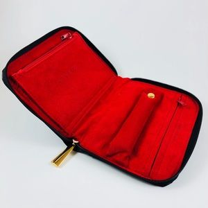 JACOB & CO Leather and Suede Jewelry Travel Wallet